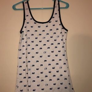 white tank top with hearts & whales from Delia’s